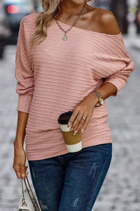 Texture Round Neck Long Sleeve Top - Update AvenueTrendsi1001019876900791001019876900794f6bb6dfe27b488399a30b3a2f73f2cc - MaxDusty Pink