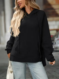 Textured Drawstring Long Sleeve Hoodie - Update AvenueDaily EssentialsTrendsi10010048410134410010048410134422031b44 - d5f0 - 4a65 - 83e9 - d14aa0bffed1 - Max - OriginBlack