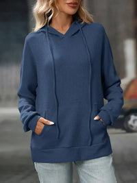 Textured Drawstring Long Sleeve Hoodie - Update AvenueDaily EssentialsTrendsi10010048410182710010048410182745abd433 - 28da - 457f - b5aa - 555dae6a9c63 - Max - OriginIndigo