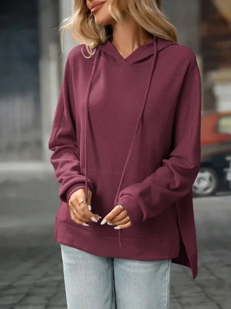Textured Drawstring Long Sleeve Hoodie - Update AvenueDaily EssentialsTrendsi10010048410231110010048410231161b82178 - 5e41 - 46cc - 88ae - 935523f76091 - Max - OriginPlum Purple