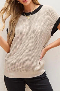 Textured Knit Sweater with Contrast Trim Details - Update AvenueDaily EssentialsTrendsi100100949881250100100949881250bb6ef31b - fe25 - 42dd - 851c - 06db6038e800 - Max - OriginKhaki
