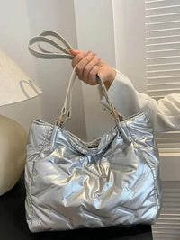 Textured Polyester Shoulder Bag - Update AvenueFestival VibesTrendsi100700079701658100700079701658090d19a6 - 3486 - 4d30 - bf46 - 93f2d191511b - MaxSilver