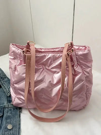 Textured Polyester Shoulder Bag - Update AvenueFestival VibesTrendsi100700079704785100700079704785d712e866 - 2496 - 43a7 - a6c0 - 09be3385b806 - MaxPink