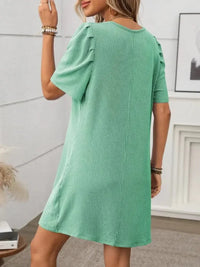 Textured Round Neck Short Sleeve Mini Dress - Update AvenueEffortless Elegance: DressesTrendsi10010045317118210010045317118235e5dbdd - 2441 - 4923 - 83ba - e9322c041d51 - MaxGum Leaf