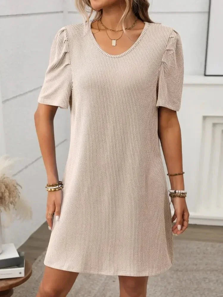 Textured Round Neck Short Sleeve Mini Dress - Update AvenueEffortless Elegance: DressesTrendsi1001004531716111001004531716113884d168 - 00d0 - 40b6 - a97f - efa73daaebd3 - MaxDust Storm