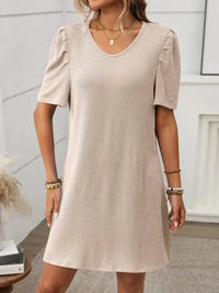 Textured Round Neck Short Sleeve Mini Dress - Update AvenueEffortless Elegance: DressesTrendsi1001004531716111001004531716113884d168 - 00d0 - 40b6 - a97f - efa73daaebd3 - MaxDust Storm