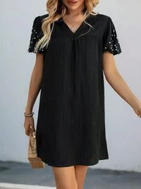Textured V - Neck Short Sleeve Mini Dress - Update AvenueEffortless Elegance: DressesTrendsi1001004237913081001004237913083152aaee - aa21 - 4495 - ab2c - 86af18605e8e - Max - OriginBlack