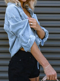 Tie Detail Denim Top - Update AvenueTrendsi1001005075844791001005075844790903302d029241fea59f2f78956048ae - MaxLight