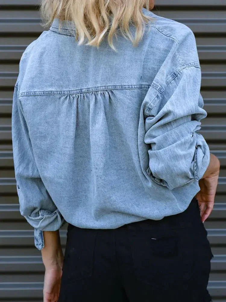 Tie Detail Denim Top - Update AvenueTrendsi100100507584479100100507584479e7c398a6a4044d93951cd94544b53ecf - MaxLight