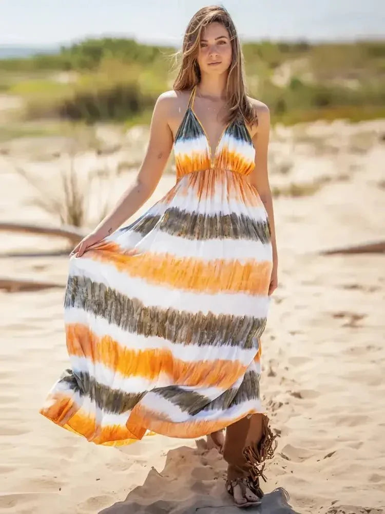Tie - Dye Halter Neck Dress - Update AvenueBoho VibesTrendsi1001005101176071001005101176074cdc423b - 17a1 - 48e5 - a54a - e12158706c4f - MaxTangerine