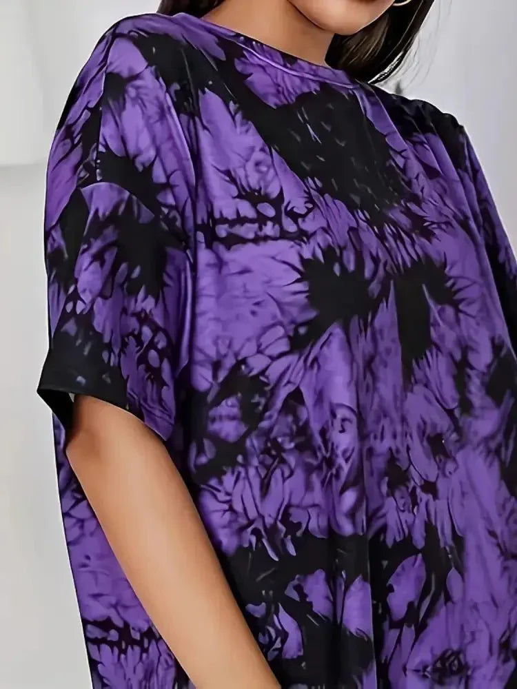 Tie - Dye Round Neck Short Sleeve T-Shirt - Update AvenueT-ShirtsTrendsi100100115573490100100115573490b326ea0d - e8a1 - 47db - 8f09 - 80c26904de27 - Max - OriginPurple