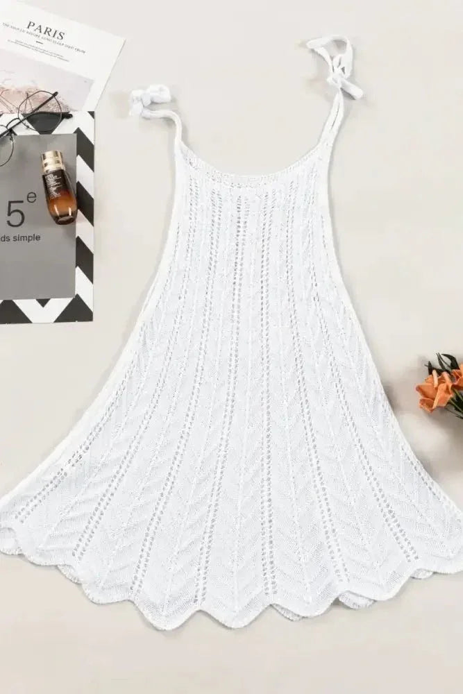 Tie Straps Wave Stripes Textured Eyelet Knitted Vest - Update AvenueBoho VibesTrendsi100100331225136100100331225136180a630e - 2733 - 46fc - 9189 - 2b7fc52275be - Max - OriginWhite