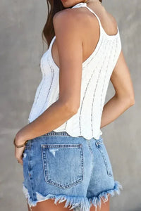 Tie Straps Wave Stripes Textured Eyelet Knitted Vest - Update AvenueBoho VibesTrendsi100100331225136100100331225136cd1bf938 - cb63 - 4897 - 9930 - 1ad659871e34 - Max - OriginWhite