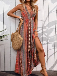 Tied Back Printed Sleeveless Maxi Slit Dress - Update AvenueBoho VibesTrendsi1001008128059041001008128059042934cece - 839e - 4e1c - b33c - 097238a4ca0c - Max - OriginOrange - Red