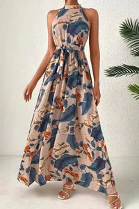 Tied Floral Sleeveless Dress - Update AvenueBoho VibesTrendsi100100651701276100100651701276c0775bd2 - da17 - 4dc8 - ad5d - 155b0cb029a9 - MaxDusty Blue