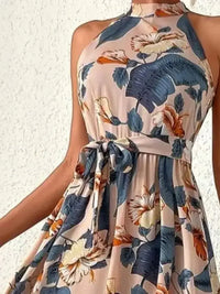 Tied Floral Sleeveless Dress - Update AvenueBoho VibesTrendsi10010065170127610010065170127604080a60 - 3427 - 4b47 - a97e - f867defe645e - MaxDusty Blue