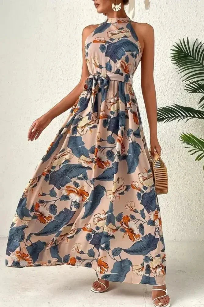 Tied Floral Sleeveless Dress - Update AvenueBoho VibesTrendsi1001006517012761001006517012765e91ce87 - c68c - 476a - b92b - 2b4621e96780 - MaxDusty Blue