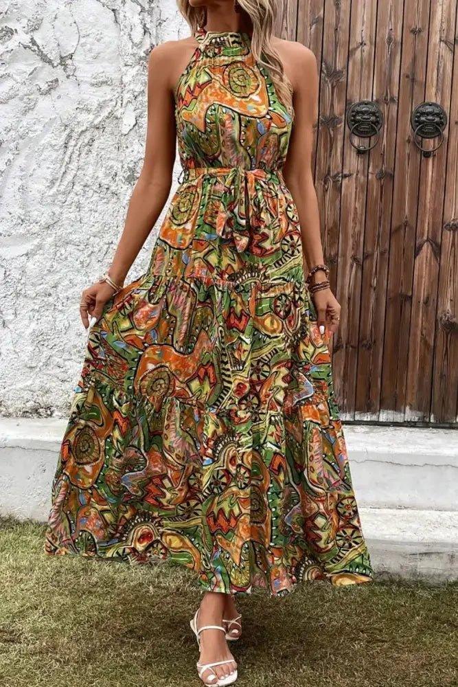 Tied Floral Sleeveless Dress - Update AvenueBoho VibesTrendsi100100651701527100100651701527fb31abc3 - 20e0 - 42c2 - a75c - 0664e669bc93 - MaxGreen