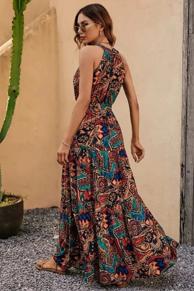 Tied Floral Sleeveless Dress - Update AvenueBoho VibesTrendsi100100651703393100100651703393ca34ae11 - 18fb - 46fb - aeab - 745e46780855 - MaxBrown