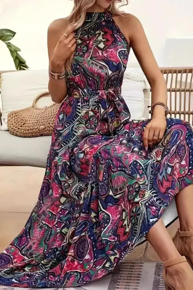 Tied Floral Sleeveless Dress - Update AvenueBoho VibesTrendsi10010065170689610010065170689623108948 - bacd - 4901 - b1a0 - 2157e55e4011 - MaxViolet