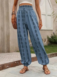 Tied Printed High Waist Pants - Update AvenueBoho VibesTrendsi100100994771770100100994771770dec4e245 - 3e53 - 4bc1 - 9bb9 - 74ab3d40782e - MaxCerulean