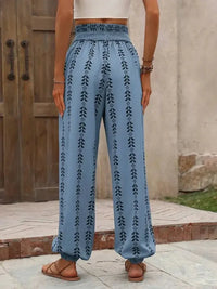 Tied Printed High Waist Pants - Update AvenueBoho VibesTrendsi100100994771770100100994771770adc621b4 - 80fc - 46b8 - 8243 - f3eb0f7eb580 - MaxCerulean