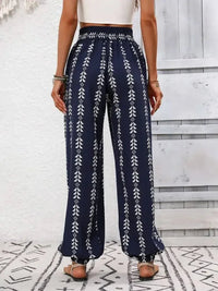 Tied Printed High Waist Pants - Update AvenueBoho VibesTrendsi100100994771982100100994771982961c15ff - 1985 - 436e - bae7 - 800fce0a684e - MaxDark Blue