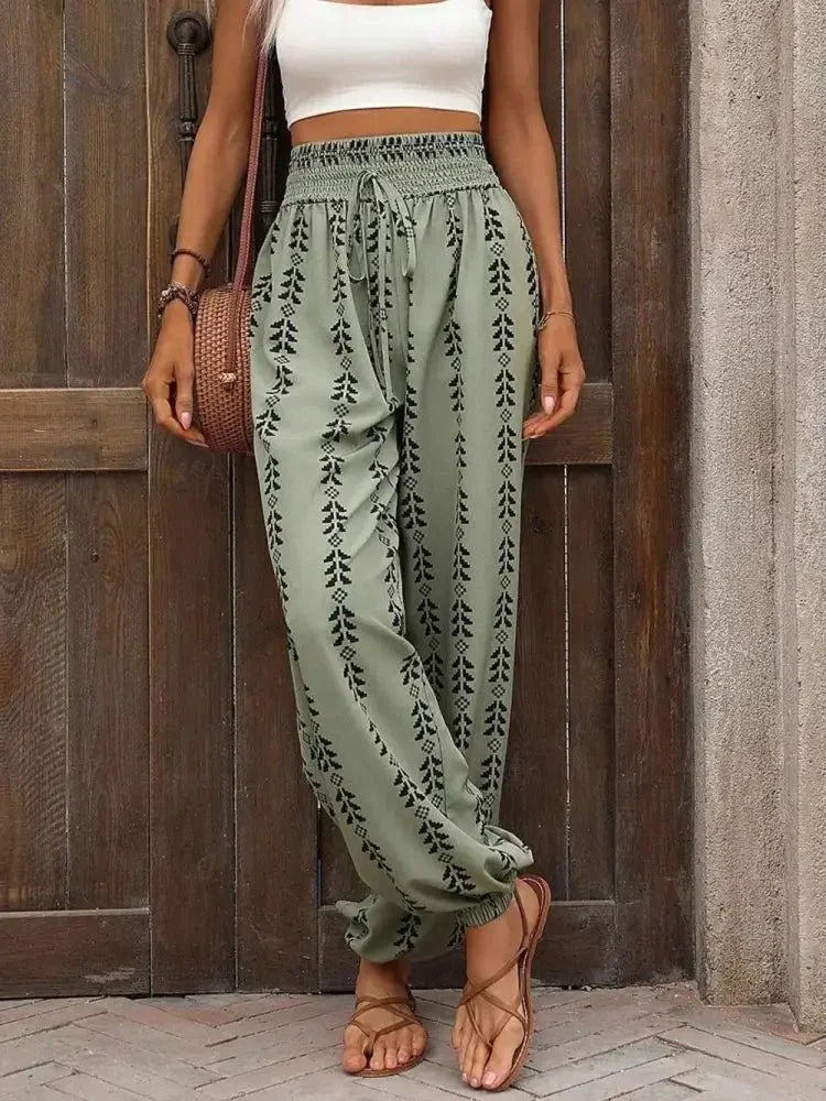 Tied Printed High Waist Pants - Update AvenueBoho VibesTrendsi10010099477512010010099477512090ca6335 - 8252 - 45b7 - 8f1b - a29a56a65b5d - MaxSage