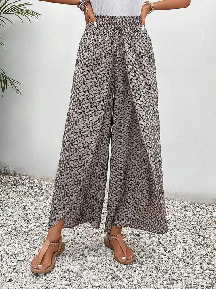 Tied Printed Wide Leg Pants - Update AvenueBoho VibesTrendsi100100370601328100100370601328a130ac2f - 4e97 - 4b73 - a500 - b8f8754f5854 - MaxLight Gray