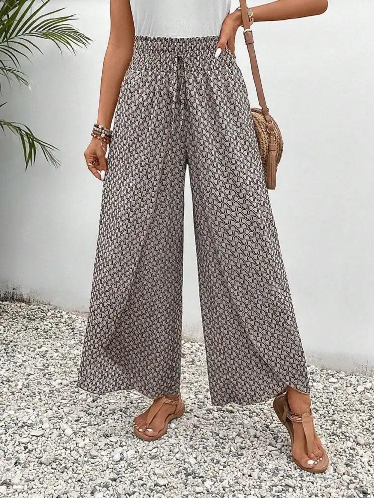 Tied Printed Wide Leg Pants - Update AvenueBoho VibesTrendsi100100370601328100100370601328d66085c6 - 6f52 - 4086 - b6e6 - 5c8a4dd1b0be - MaxLight Gray