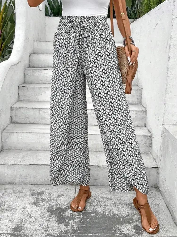 Tied Printed Wide Leg Pants - Update AvenueBoho VibesTrendsi10010037060175810010037060175820d96156 - 88f1 - 45ab - aecc - fd5beda88b61 - MaxWhite