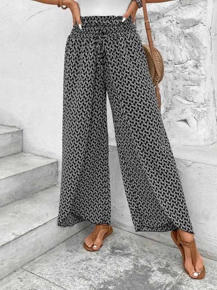 Tied Printed Wide Leg Pants - Update AvenueBoho VibesTrendsi1001003706052001001003706052004ed535dc - f77a - 48e3 - bc5f - 07b0e79cb687 - MaxBlack