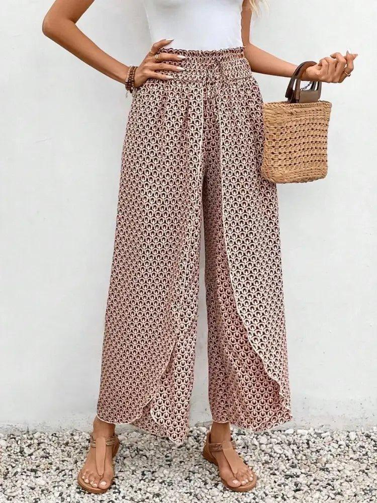 Tied Printed Wide Leg Pants - Update AvenueBoho VibesTrendsi100100370609605100100370609605aeaedf1b - 109b - 4608 - b59a - 3a9c1a603c87 - MaxPale Blush