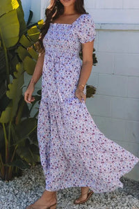 Tiered Floral Shirred High Waist Maxi Dress - Update AvenueEffortless Elegance: DressesTrendsi1001009727726411001009727726417f12b59e - 00b7 - 4168 - b9a5 - 57091238ffc1 - Max - OriginLavender