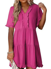 Tiered Notched Short Sleeve Mini Dress - Update AvenueEffortless Elegance: DressesTrendsi10010038228115110010038228115132cdc575 - 4322 - 41b8 - a89e - 30b3606f8a1d - Max - OriginHot Pink