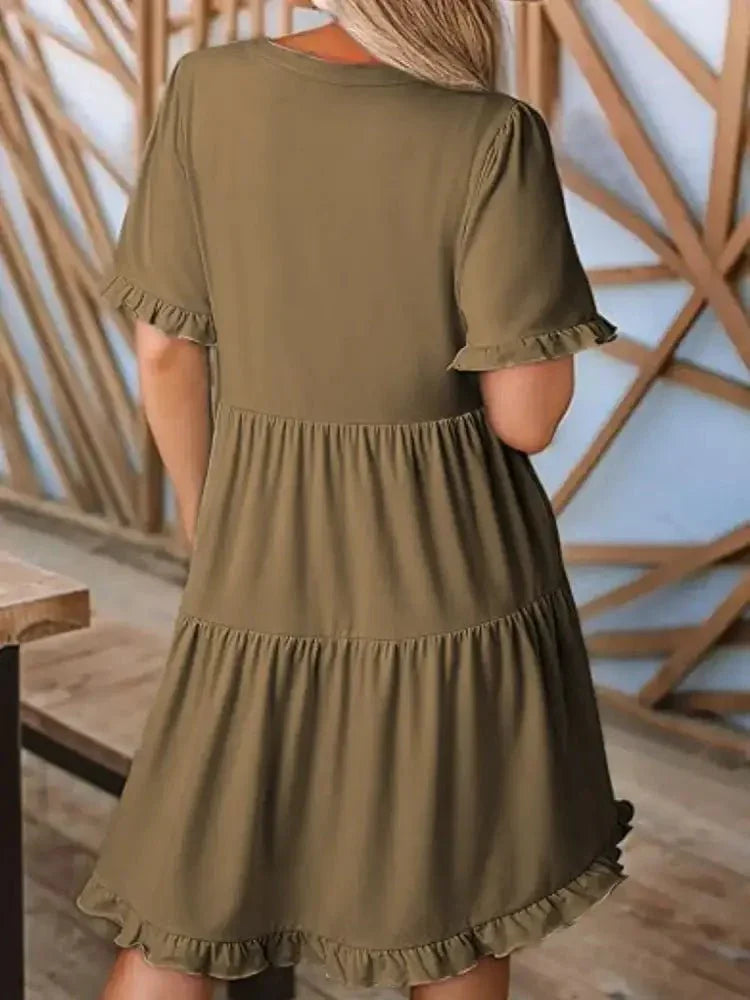 Tiered Notched Short Sleeve Mini Dress - Update AvenueEffortless Elegance: DressesTrendsi10010038228212010010038228212065c61685 - 19db - 41cb - 9c80 - 6486915883b6 - Max - OriginTaupe