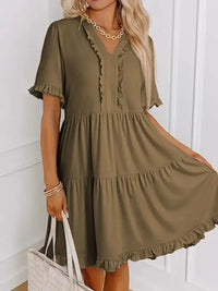 Tiered Notched Short Sleeve Mini Dress - Update AvenueEffortless Elegance: DressesTrendsi10010038228212010010038228212074d14485 - cb8e - 4afa - a7ef - a5a3b25b0414 - Max - OriginTaupe