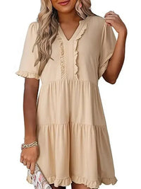 Tiered Notched Short Sleeve Mini Dress - Update AvenueEffortless Elegance: DressesTrendsi10010038228265810010038228265825fbb6f5 - f310 - 4d30 - 8f68 - ef27af016228 - Max - OriginTan
