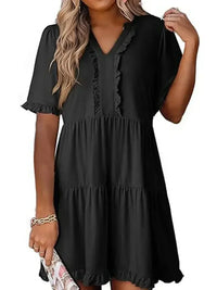 Tiered Notched Short Sleeve Mini Dress - Update AvenueEffortless Elegance: DressesTrendsi1001003822869561001003822869568774e2f5 - 9850 - 44c4 - ac11 - e801d0fd617c - Max - OriginBlack