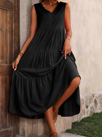 Tiered V - Neck Sleeveless Dress - Update AvenueTrendsi100100223666513100100223666513259fb0d3 - 9b80 - 45b3 - 826b - 9a5b2c7f8100 - MaxBlack