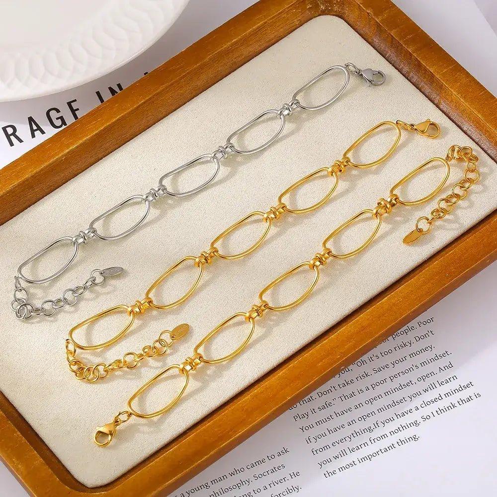 Titanium Steel Chain Bracelet - Update AvenueBraceletsTrendsi100500819201719100500819201719Titanium Steel Chain BraceletGold