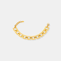 Titanium Steel Hollow Square Chain Bracelet - Update AvenueBraceletsTrendsi100500423541523100500423541523Titanium Steel Hollow Square Chain BraceletGold