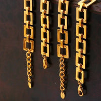 Titanium Steel Hollow Square Chain Bracelet - Update AvenueBraceletsTrendsi100500423541523100500423541523Titanium Steel Hollow Square Chain BraceletGold