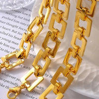 Titanium Steel Hollow Square Chain Bracelet - Update AvenueBraceletsTrendsi100500423541523100500423541523Titanium Steel Hollow Square Chain BraceletGold