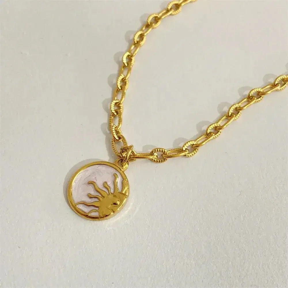 Titanium Steel Sun & Moon Necklace - Update AvenueNecklacesTrendsi100500586291557100500586291557Titanium Steel Sun & Moon NecklaceSun