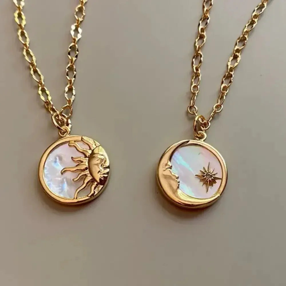 Titanium Steel Sun & Moon Necklace - Update AvenueNecklacesTrendsi100500586291557100500586291557Titanium Steel Sun & Moon NecklaceSun
