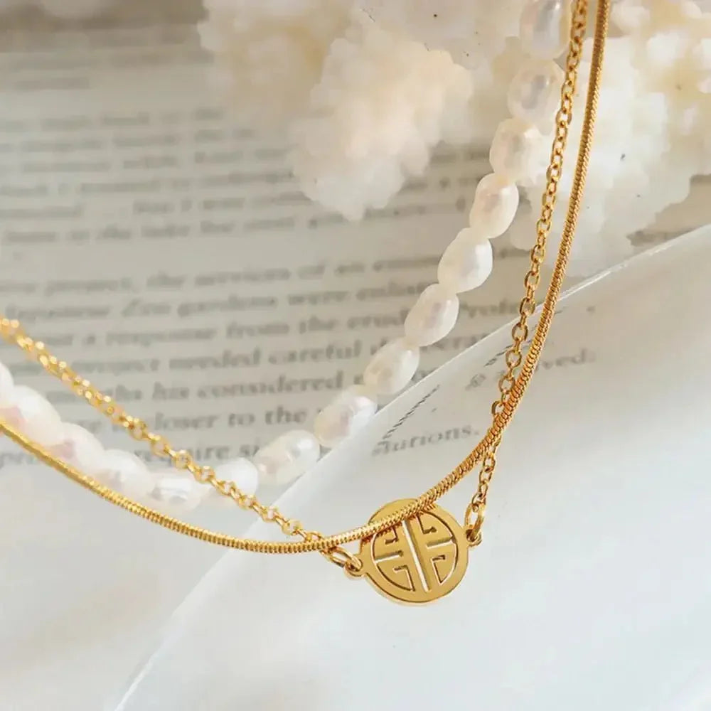Titanium Steel Three - Layered Pearl Bracelet - Update AvenueBraceletsTrendsi100500630121447100500630121447Titanium Steel Three - Layered Pearl BraceletGold