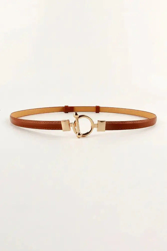 Toggle Buckle Skinny PU Belt - Update AvenueTrendsi101300005185870101300005185870Toggle Buckle Skinny PU BeltCaramel