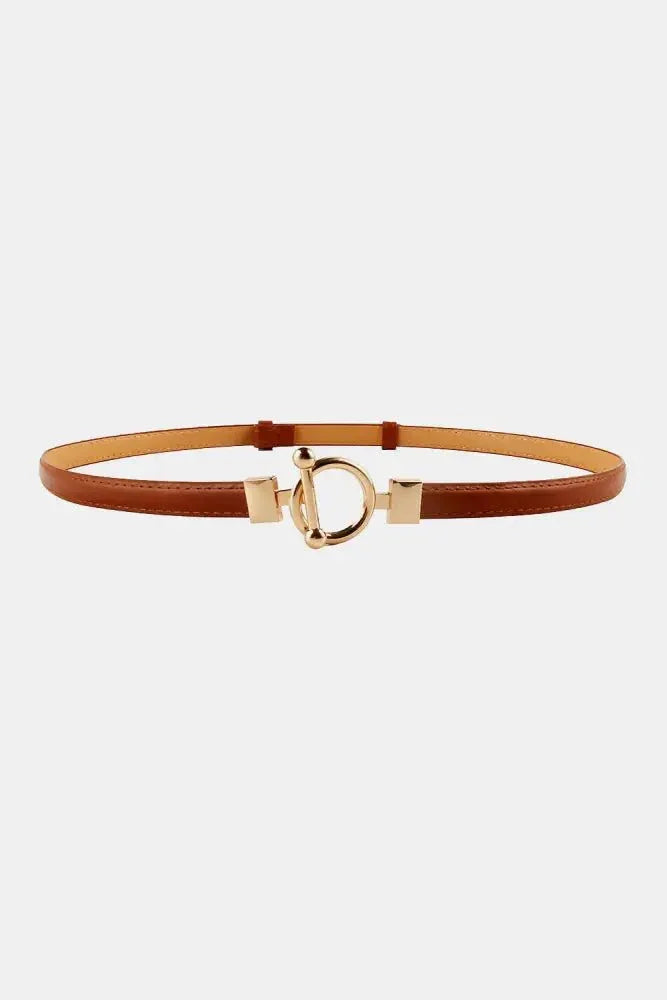 Toggle Buckle Skinny PU Belt - Update AvenueTrendsi101300005185870101300005185870Toggle Buckle Skinny PU BeltCaramel