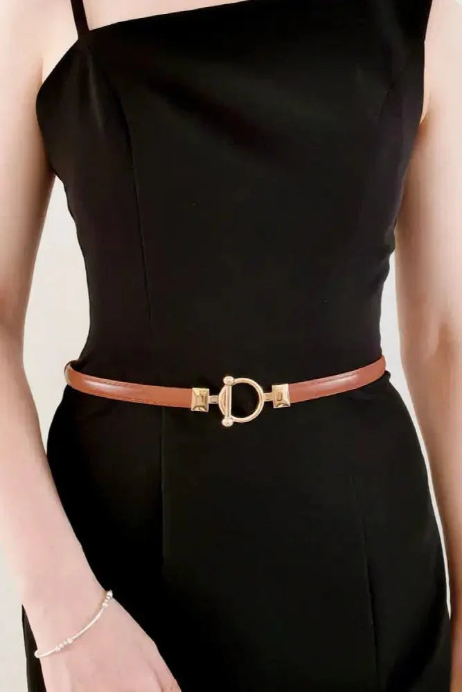 Toggle Buckle Skinny PU Belt - Update AvenueTrendsi101300005185870101300005185870Toggle Buckle Skinny PU BeltCaramel